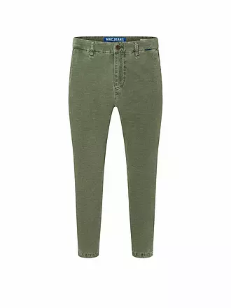 MAC | Pantalon en velours côtelé coupe fuselée GRIFFIN | olive